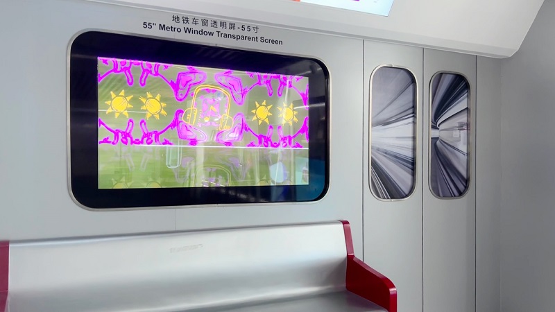 地铁车窗OLED透明屏