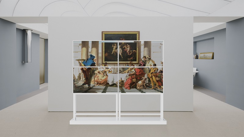 55寸OLED透明新款模组2×2拼接屏