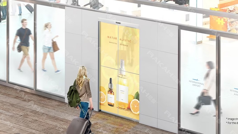 透明屏自动开合门