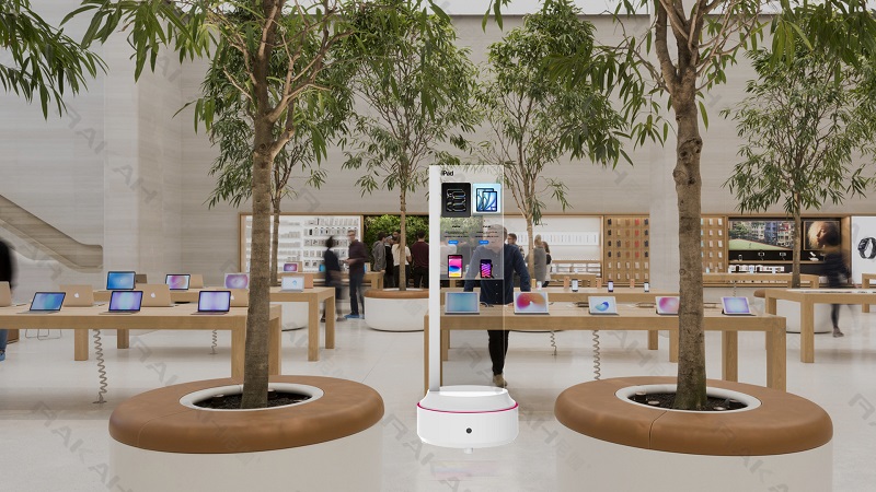 30寸立式360度旋转透明设备